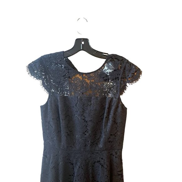 NWT Kate Spade New York Rose Lace open back dress Black Size 4 - Picture 5 of 10